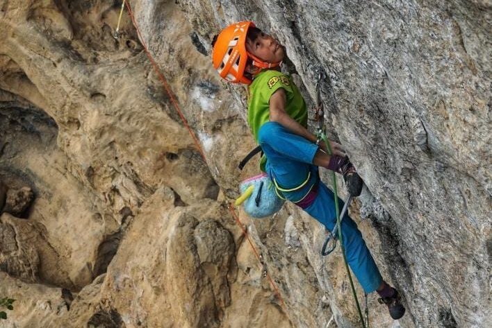 Ziheng Qiu – aged just nine years old –redpointing China Climb 5.14a 