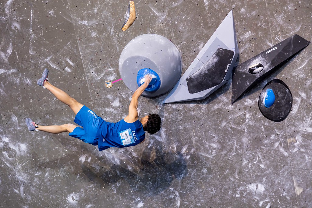 Tomoa Narasaki, winner at Meiringen. Photo: Jan Virt/IFSC